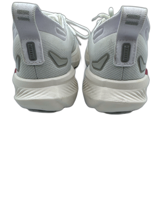 Brooks Shoe Size 9 White, Gray & Pink Synthetic Knit Iridescent Lace Up Sneakers White, Gray & Pink / 9