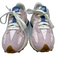 New Balance Shoe Size 8.5 Pink & blue Suede Canvas Logo Lace Up Running Sneakers Pink & blue / 8.5