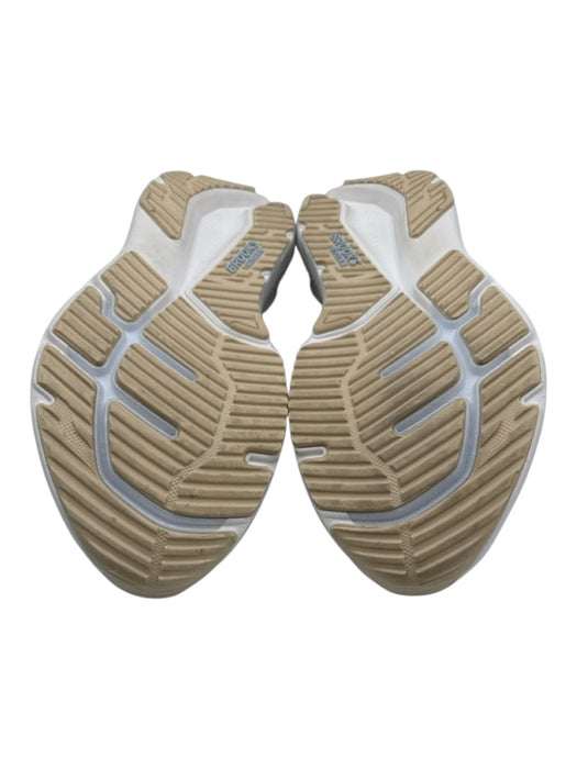 Brooks Shoe Size 9 Cream & Baby Blue Synthetic Logo Running Sneakers Cream & Baby Blue / 9