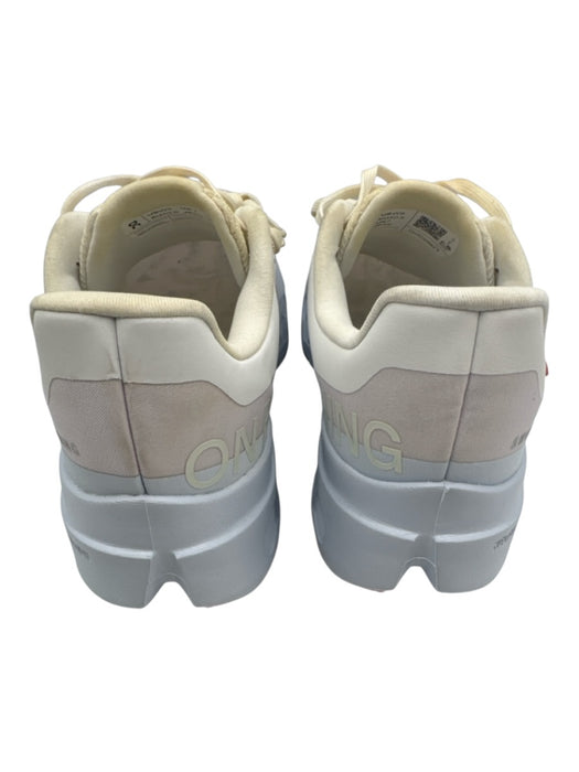 On Cloud Shoe Size 9 Cream, Pink, Blue Synthetic Logo Running Sneakers Cream, Pink, Blue / 9