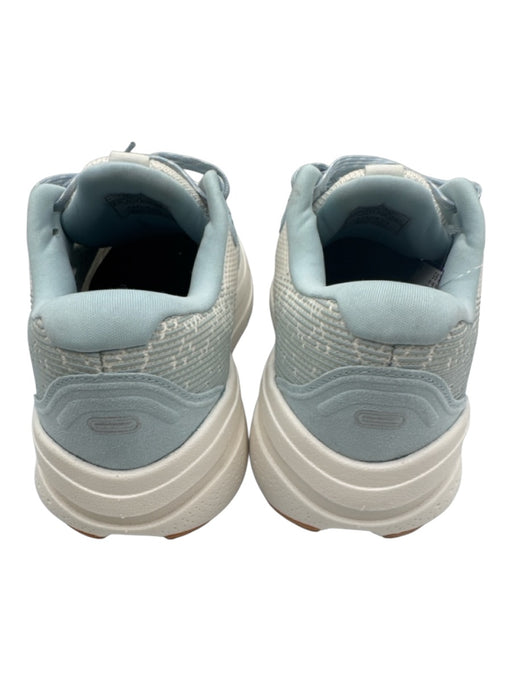 Brooks Shoe Size 9.5 Cream & Baby Blue Synthetic Technical Mesh Logo Sneakers Cream & Baby Blue / 9.5
