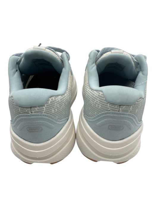 Brooks Shoe Size 9.5 Cream & Baby Blue Synthetic Technical Mesh Logo Sneakers Cream & Baby Blue / 9.5