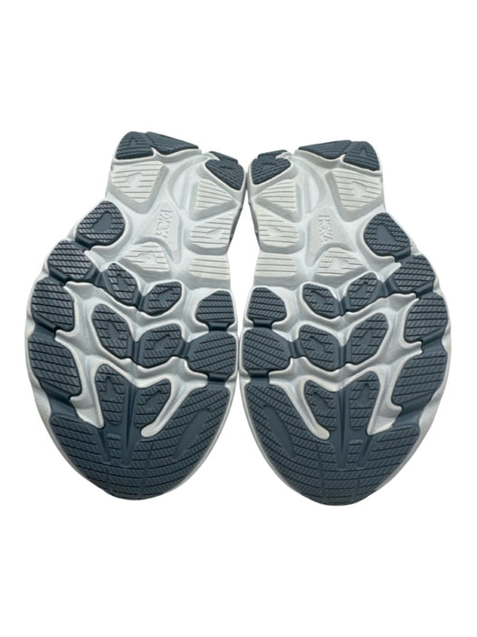Hoka Shoe Size 9 White & Baby Blue Synthetic Logo Runner Sneakers White & Baby Blue / 9