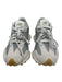 New Balance Shoe Size 9 Gray & White Synthetic Suede Logo Rubber Sole Sneakers Gray & White / 9