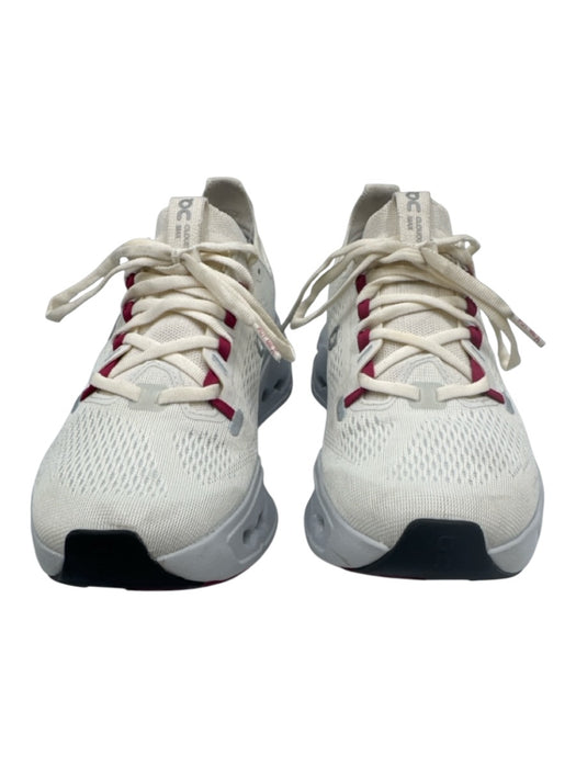 On Cloud Shoe Size 9 Cream & Baby Blue Synthetic Technical Fabric Logo Sneakers Cream & Baby Blue / 9