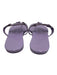 Tory Burch Shoe Size 8 Lavender Purple Patent Leather Logo Detail Flat Sandals Lavender Purple / 8
