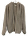 Barefoot Dreams Size L/XL Beige Polyester Knit Shawl Collar Hooded Cardigan Beige / L/XL