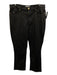 Lilly Pulitzer Size 16 Black Rayon Blend Coated Mid Rise Zip Straight Leg Pants Black / 16