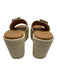 Dolce Vita Shoe Size 8.5 Beige & Brown Synthetic Woven Gold Tone Buckle Sandals Beige & Brown / 8.5