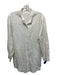 R.G. Kane Size S White Viscose Blend Long Sleeve Button Up Front Pockets Dress White / S