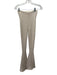 Maniere De Voir Size XS Beige Viscose Blend Knubby Halter High Rise Pant Set Beige / XS