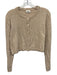 Wilfred Size Small Beige Nylon Blend Long Sleeve Heathered Button Front Sweater Beige / Small