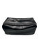 Kiton Black Leather Solid Toiletry Bag Men's Bag Black