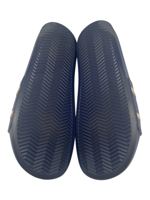 Brunello Cucinelli Shoe Size Est 9 AS IS Navy Rubber Solid Slide Men's Shoes Navy / Est 9
