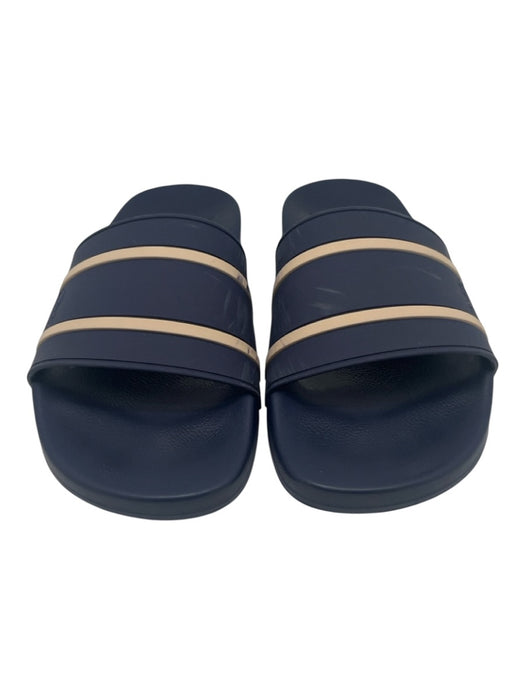 Brunello Cucinelli Shoe Size Est 9 AS IS Navy Rubber Solid Slide Men's Shoes Navy / Est 9