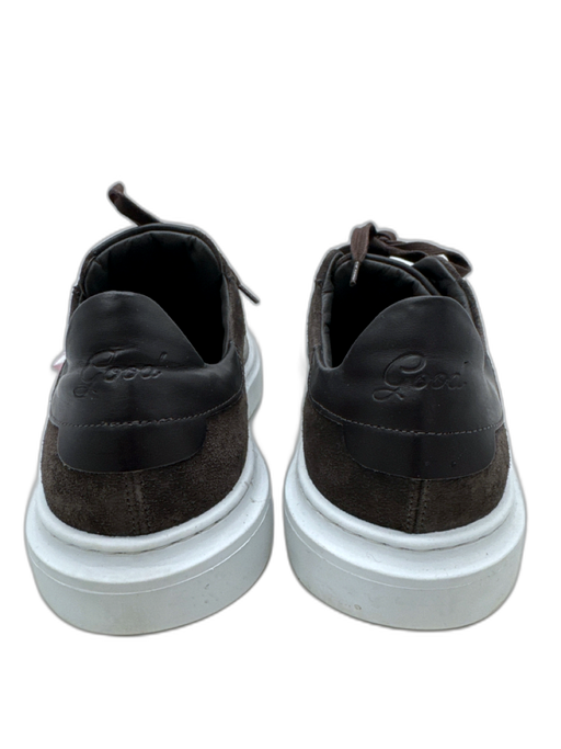 GoodMan Shoe Size 8.5 Brown & White Suede Solid Low Top Men's Shoes Brown & White / 8.5