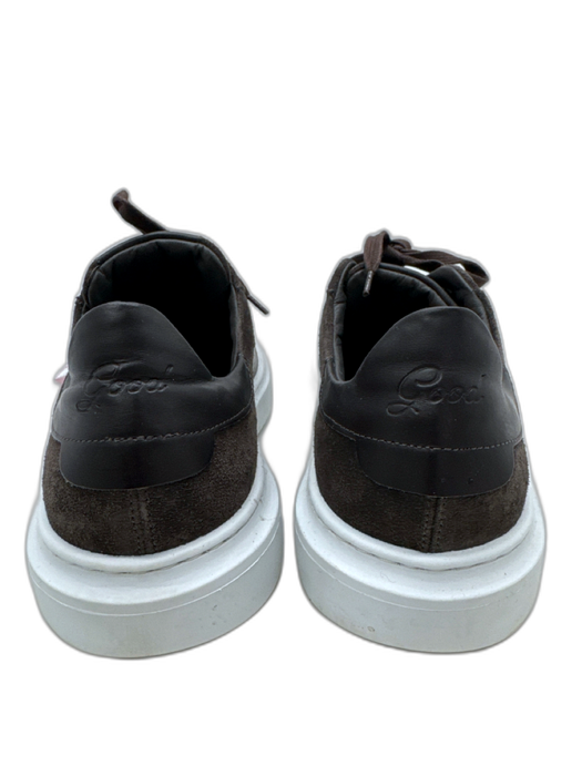 GoodMan Shoe Size 8.5 Brown & White Suede Solid Low Top Men's Shoes Brown & White / 8.5