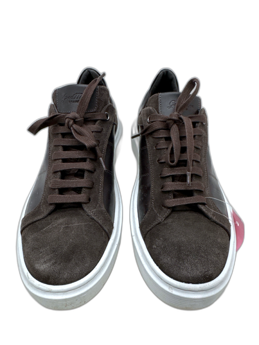 GoodMan Shoe Size 8.5 Brown & White Suede Solid Low Top Men's Shoes Brown & White / 8.5
