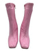 Steve Madden Shoe Size 7.5 Pink Synthetic Glossy Side Zip Block Heel Boots Pink / 7.5