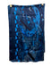 Croata Navy & Blue Silk All Over Print Long scarf Navy & Blue / Large