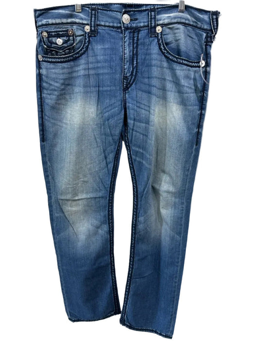 True Religion Size 38 medium dark wash Cotton Blend Solid Jean Men's Pants