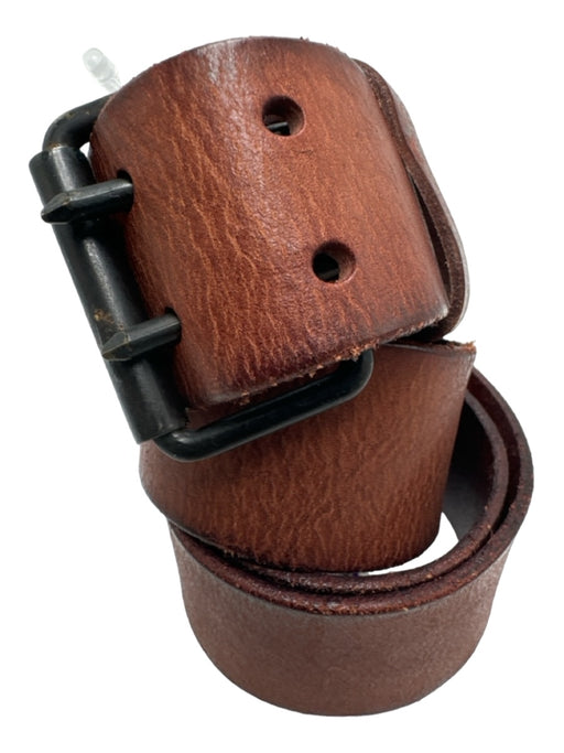 Polo Brown Leather Solid Men's Belt 34