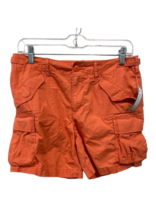 Polo Ralph Lauren Size 4 Orange Cotton Mid Rise Cargo Buckle Detail Shorts Orange / 4