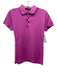 RLX Ralph Lauren Size M Pink Polyester & Elastane Short Sleeve 1/4 Button Top Pink / M