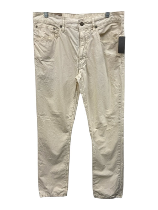 Polo Size 33 White Cotton Solid Khakis Men's Pants White / 33