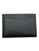 Ralph Lauren Black Leather Solid Cardholder Men's Wallet Black