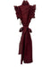 Sue Sartor Size M Red Tulle Cap Sleeve Buttons Sheer Overlay Dress Red / M