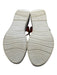 Paula Urban Shoe Size 39 White & Brown Leather Ankle Strap Wedge Sandals White & Brown / 39