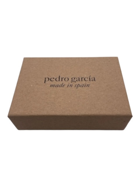 Pedro Garcia Black Suede Leather Jeweled Wrap Bracelet Black