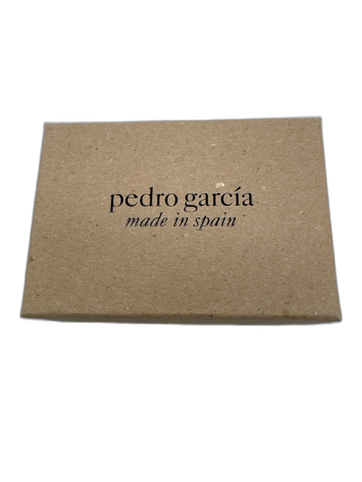 Pedro Garcia Off White Suede Leather Jeweled Wrap Snap Bracelet Off White