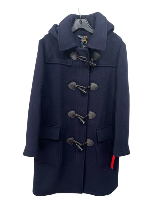 Brooks Brothers Size 4 Navy Blue Wool Toggle Buttons Pea Coat Coat Navy Blue / 4