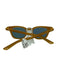 Vada Caramel Brown Acetate Blue Lens Gold Accent case incl Sunglasses Caramel Brown