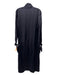 Silked London Size 6 Black Silk Long Sleeve Wrist Tie Open Front Robe Black / 6