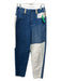 Hargan Denim Size 28 Blue, Beige, White Cotton Denim High Rise Button Fly Jeans Blue, Beige, White / 28
