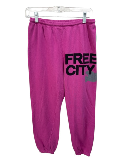 Life Nature Love Size S Pink & Black Cotton Logo Drawstring Waist Jogger Pants Pink & Black / S