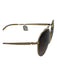 Tresor by Sama Gold Titanium Aviator Sunglasses Gold