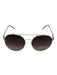 Tresor by Sama Gold Titanium Aviator Sunglasses Gold