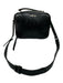 Indigolush Black Leather Crocodile Embossed Gold Hardware Zip closure Bag Black / S