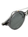 Oliver Peoples Gray Acetate & Metal Gray Lenses Round Cat Eye Sunglasses Gray