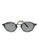 Oliver Peoples Gray Acetate & Metal Gray Lenses Round Cat Eye Sunglasses Gray