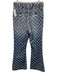 DR. COLLECTORS Size XS Blue Cotton Rope Checkered Button Fly Straight Leg Pants Blue / XS