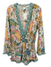 Revolve x aguabendita Size S cream, orange, turquoise Polyester Blend Romper cream, orange, turquoise / S