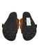 Marav Shoe Size 39 Brown & White Suede Ponyhair Leopard Velcro Slide Sandals Brown & White / 39