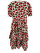 Madelene Simon Size S White, Red, Green Cotton Strawberry Maxi Dress White, Red, Green / S