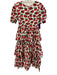 Madelene Simon Size S White, Red, Green Cotton Strawberry Maxi Dress White, Red, Green / S
