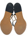 Sitrene Shoe Size 39 Black Satin Upper Leather Ankle Strap Embellished Sandals Black / 39
